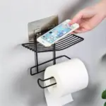 Wall-Mounted Tissue Holder with Rack