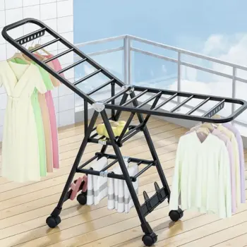 Movable Foldable/Portable Laundry Drying Rack 