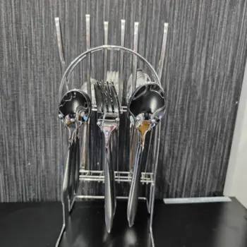 24 Pcs Silver Cutlery Set