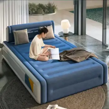 Inflatable Air Bed with Head Rest