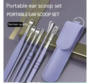 6-piece stainless steel ear pick tool set