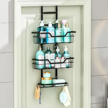 Drill-Free Bathroom Shelf