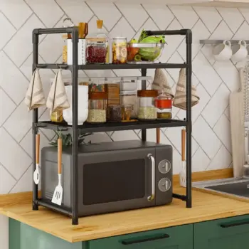Microwave Shelf Condiment Organizer