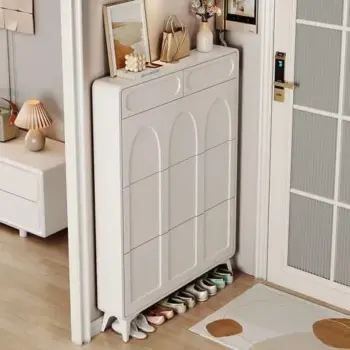 Ultra-Slim Bucket Flip Shoe Cabinet
