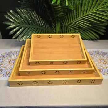 3 in 1 Multi-functional Bamboo Trays