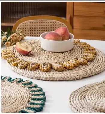 3-piece 38cm Rattan Place Mat Set