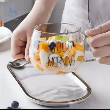 Sleek Borosilicate Glass Heat-Resistant Mugs