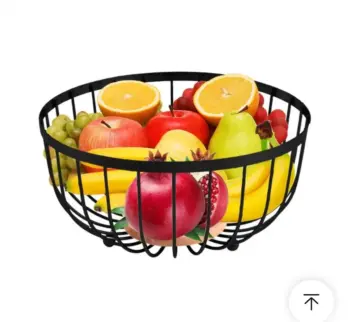 Premium Heavy Fruit Basket with Bamboo Base