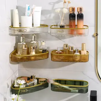 Elegant Acrylic Fancy Bathroom Shelf 