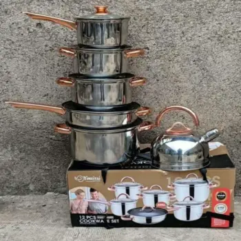 12pc Cookware with Kettle-Yimeitai