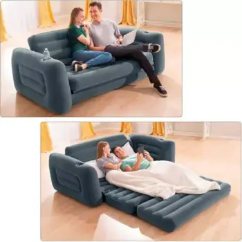 3 Seater Pull Out Sofa Bed with Electric Air Pump
