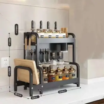 2 tier multi-functional spice rack