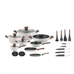 23PC Edenburg Cookware Set