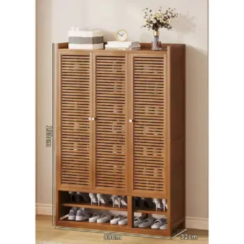 Bamboo Shoe Cabinet