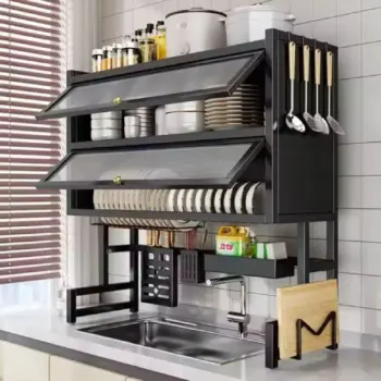 over the sink dish rack